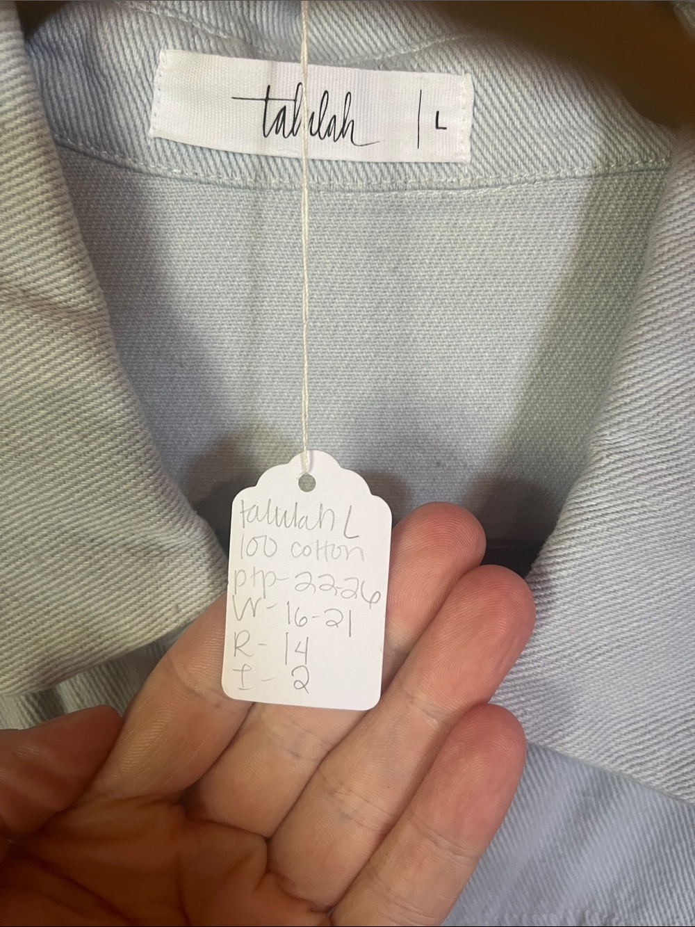 TALULAH Light Blue Denim Short Sleeve Romper - Picture 3 of 7